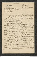 Nachlass Franz Steindachner, Brief von Otto Thilo an Franz Steindachner (16.07.1904), Inv.Nr. 538.01, Seite 1